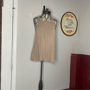 Dee Elle Tan Flowy Tank